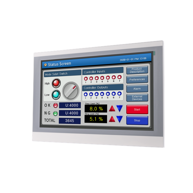 Painel de toque da série HMI 80 TFT